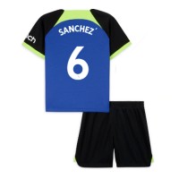 Fotbalové Dres Tottenham Hotspur Davinson Sanchez #6 Dětské Venkovní 2022-23 Krátký Rukáv (+ trenýrky)